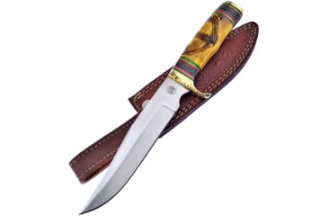 Image of Frost Bowie Yellow Bone w/Sheath Knife, 7 satin finish stainless blade, Yellow bone handle, CW-609YB