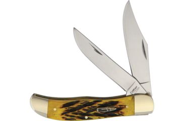 Image of Frost Caliber Folding Hunter Sage Folding Knife,Stainless Steel,Standard Edge,Mirror Polish,Sagebrush,Jigged Bone Handle FCAL164
