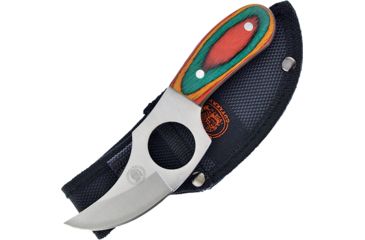 Image of Frost Chipaway Cat Skinner Frostwood Fixed Blade Knife, 3.375in, Frostwood Handle FCW647FW