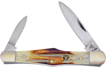 Image of Frost Country Whittler Second Bone Folding Knife, 3.5in Closed, Mirror Stainless Small/Large Pen Blade, Second Cut Bone Handle, WT-382SC