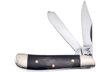 Image of Frost Dog Leg Trapper Whitetail Cutlery Folding Knife, Buffalo horn handle, WT-975CBH