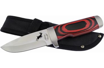 Image of Frost Fixed Blade Red Pakkawood Fixed Blade Knife, 9in, 4in, Red, Pakkawood Handle F18033RPW