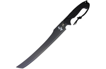 Image of Frost Machete Black Knife, 17 black finish stainless tanto blade, Black ABS handle, SW420B