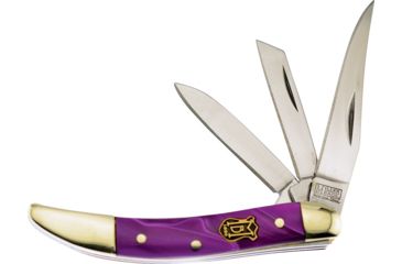 Image of Frost Miller Brothers 3 Blade Peanut Folding Knife,Purple,Composition Handle FMBS109GA3