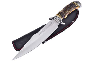 Image of Frost Sharps Cutlery Bowie Fixed Blade Knife, 7.25in, Stainless Steel, Standard Edge, Mirror Polish FSHP001