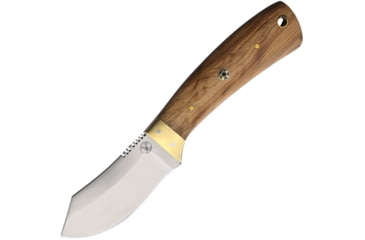Image of Frost Olive Skinner Knife, 7in Overall, 3in, Satin Finish Stainless Blade, Olive Wood Handle, Leather Sheath, WT-1112OW