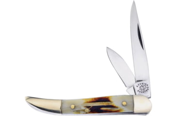 Image of Frost Toothpick Second Cut Bone Crowing Rooster Folding Knife, Second cut bone handle, CR-973SC