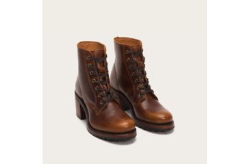 Image of Frye Sabrina 6G Lace Up Boots - Women's, Cognac, Medium, 9.5, 3477029-COG-9.5