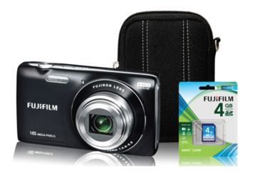 Image of Fuji FinePix JZ250 8x Digital Camera - Bundle with Case, Batteries, 4GB Card