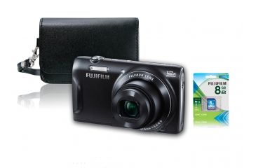 Image of Fujifilm FinePix T550 Digital Camera Bundle, Black 600012711