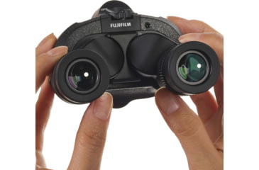 Image of Fujinon Techno-Stabi TS Compact 12x28mm Stabilized Roof Prism Binoculars, Black, 148mm x 109mm x 74mm, 600022986