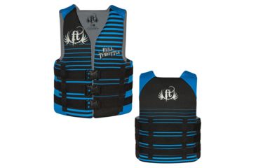 Image of Full Throttle Rapid-Dry Life Vest - Teen 90lbs &amp; Over - Black/Blue 58057