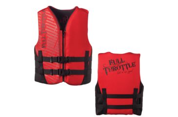 Image of Full Throttle Rapid-Dry Life Vest - Youth 50-90lbs - Red/Black 72878