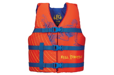 Image of Full Throttle Youth Character Vest, Orange, 10420020000215