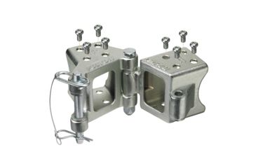 Image of Fulton Bolt-On Hinge Kit 3" x 3" Trailer Beam, Rating 5,000 lbs., 48" Pivot, Z-Max 600 Zinc Finish Fold-Away 45053