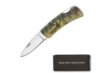 Image of Fury Folder, Deer Lithograph Handle, Plain FP20703