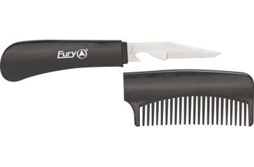Image of Fury Tactical Comb Fixed Blade Knife, 1.75in, Stainless Tanto, FY16904