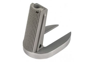 Image of Fusion Firearms 1911 Mag-well Mainspring Housing Officer Checkered, Silver, 1911-MSH-27-11