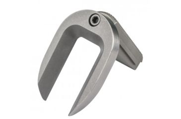 Image of Fusion Firearms 1911 Mag-well Mainspring Housing Officer Checkered, Silver, 1911-MSH-27-11