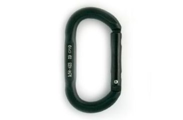 Image of Fusion Supreme Oval Aluminum Carabiner, Black 106761