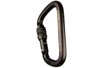 Image of Fusion Tacoma Screw Lock Caribiner, Black, FP-9005-SG-BLK