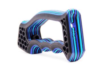 Image of Future Forged Calypso Grip, AR-15, Carbon Fiber, SG-2 Frame, Arctic Blue/Electric Blue/Carbon Black, VVHGC