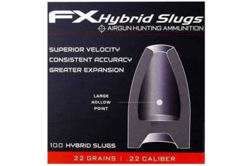 Image of FX Hollow-Point Hybrid Slug, .22 Caliber , 22 Grain, 100 Rounds, FXHS917411