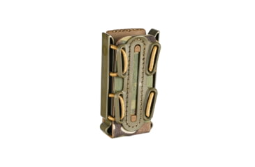 Image of G-Code Pistol Soft Shell Scorpion Tall Mag Carrier w/ P1/P2/P3 Molle and Belt Mounts, Ambidextrious, Green Frame/Multicam Green Shell, Tall, SS-P1-123-GNMC