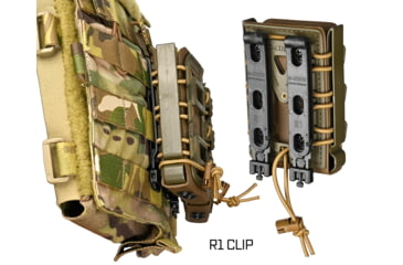 Image of G-Code Rifle Soft Shell Scorpion Mag Carrier w/ R1/R2/R3 Molle and Belt Mounts, Pack of 3, Black Frame/Black Shell, Rifle, SS-R1-3PK-123-BKBK