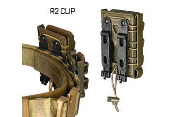 Image of G-Code Rifle Soft Shell Scorpion Mag Carrier w/ R1/R2/R3 Molle and Belt Mounts, Pack of 3, Black Frame/Black Shell, Rifle, SS-R1-3PK-123-BKBK