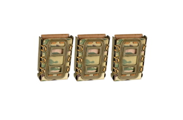 Image of G-Code Rifle Soft Shell Scorpion Mag Carrier w/ R1/R2/R3 Molle and Belt Mounts, Pack of 3, Green Frame/Multicam Green Shell, Rifle, SS-R1-3PK-123-GNMC