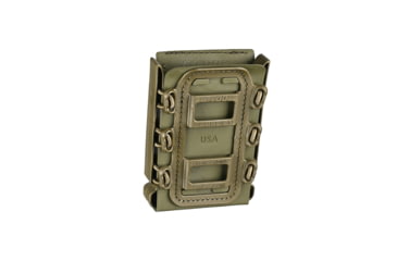 Image of G-Code Rifle Soft Shell Scorpion Mag Carrier w/ R1/R2/R3 Molle and Belt Mounts, OD Green Frame/OD Green Shell, Rifle, SS-R1-123-GNGN