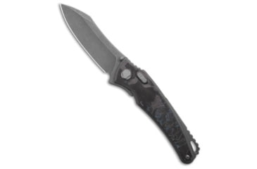 Image of G&amp;G Hawk G&amp;G Hawk Custom Talon Flipper Knife Carbon Fiber- Gulf, Black/Blue, Bohler M390, adult, BHQ-235786
