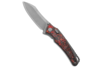 Image of G&amp;G Hawk G&amp;G Hawk Custom Talon Flipper Knife Carbon Fiber- Lava, Black/Red, Bohler M390, adult, BHQ-228734