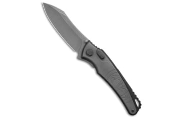 Image of G&amp;G Hawk G&amp;G Hawk Custom Talon Flipper Knife Gray Tumbled Ti/Black DLC 3.5" SW, Gray/Black, Bohler M390, adult, BHQ-236791