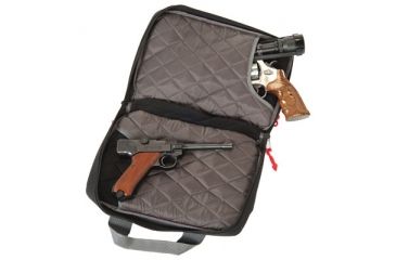 Image of GPS Quad Pistol Range BagCase, 13in, Nylon, Black, GPS-1310PC