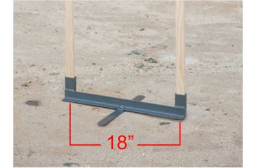 Image of GPS Collapsible Metal Target Stand, Holds 18 inch Wide Targets, Gray, GPS-1800MTS