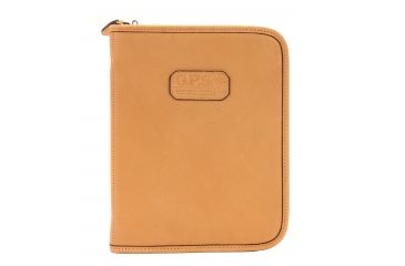 Image of GPS Large Day Planner Discreet Handgun Case, Leather, Tan, GPS-D1110LPC