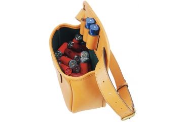 Image of GPS Leather Shell Pouch Smooth Leather w/ Belt holds 75 shells GPS-L860-1