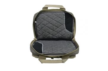 Image of GPS Quad Pistol Range Bag w/Mag Storage/Dump Cups, Rifle Green/Khaki, GPS-1310PCRK