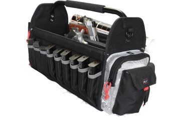 Image of GPS Range Tote Bag for 2 Handguns, 9 Pistol Mags, 6 AR Mags, Black, GPS-1708RTB