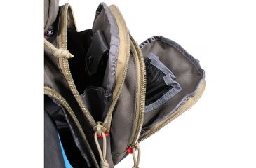 Image of GPS Rolling Handgunner Range Backpack w/4 Handgun Cradle, Rifle Green/Khaki, GPS-1711ROBPRK