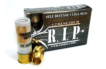 Image of G2 Research Ammunitions R.I.P. Shotshells 12 Ga 2-3/4in 1430 fps Fragmenting Slug 5/ct, G00627