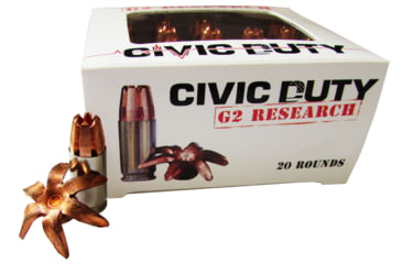 Image of G2 Research CIVIC 45 ACP Civic Duty 45 ACP 164 Gr Copper Expansion Projectile 2