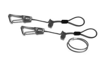 Image of G3 Ski Leash, Coiled, Pair, Black, EA, 8916