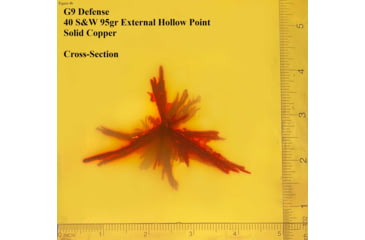 Image of G9 Defense 40 S&amp;W 95 Grain External Hollow Point Cooper Pistol Ammo, 20 Rounds, 40232509957