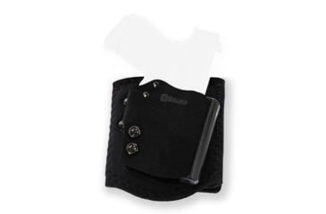 Image of Galco Ankle Guard Leather Holster, Left, Ankle Holster, Plain, Black , AGD653RB