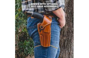 Image of Galco Big Iron Belt Holster, Colt Anaconda 6in, Smith & Wesson N Frame M27/28 6in, Smith & Wesson N Frame M29/629 6 1/2in, Smith & Wesson N Frame M29/629 6in, Right, Tan, BI128