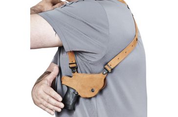 Image of Galco Classic Lite Shoulder Holster System,Natural,Springfield XD-S 3.3/4in or Glock 43,Right Hand CL662