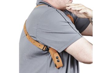 Image of Galco Classic Lite Shoulder Holster System,Natural,Springfield XD-S 3.3/4in or Glock 43,Right Hand CL662